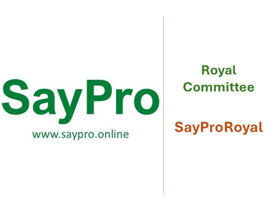 SayProRoyal-4 SayPro Royal Board Ethics and Compliance Committee